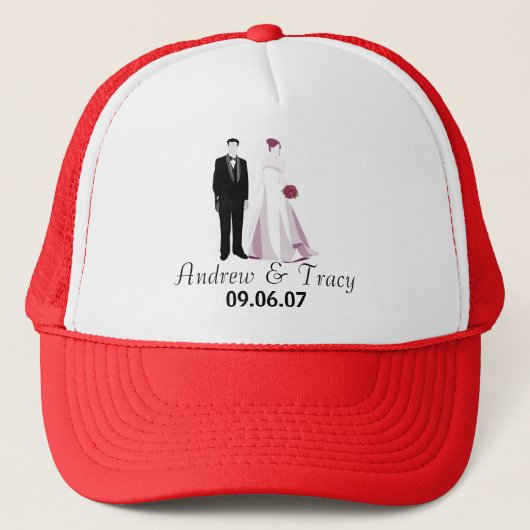 Andrew & Tracy Wedding Trucker Pet (Voorkant)