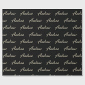 Andrew Vorname Name edles Geschenkpapier Papier (Vlak)