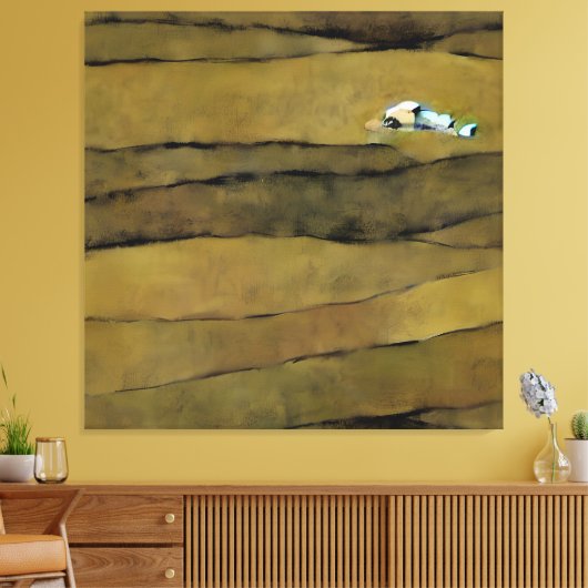 Andrew Wyeth - Christina's World, 1948 Stijlkunst Canvas Afdruk (Insitu (Woonkamer))