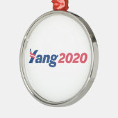 Andrew Yang 2020 Presidential Campaign Metalen Ornament (Links)