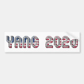 Andrew Yang Democraat Presidentiële kandidaat 2020 Bumpersticker (Voorkant)