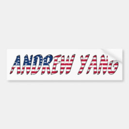 Andrew Yang Democraat Presidentiële kandidaat 2020 Bumpersticker