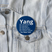 Andrew Yang voor burgemeester Ronde Button 7,6 Cm (In situ)