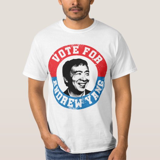 Andrew Yang Voor President 2020 T-shirt (Voorkant)