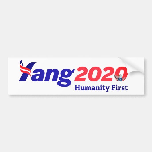 Andrew Yang voor President Bumpersticker (Voorkant)