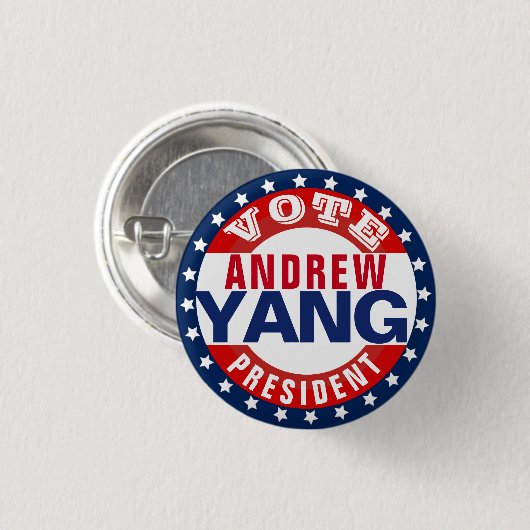 Andrew Yang voor President Ronde Button 3,2 Cm (Voorkant /achterkant)