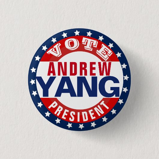 Andrew Yang voor President Ronde Button 3,2 Cm (Voorkant)