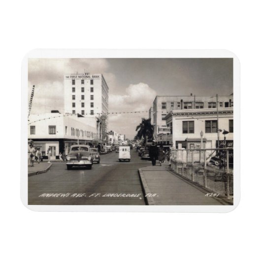 Andrews Ave., Fort Lauderdale, Florida Magneet (Horizontaal)