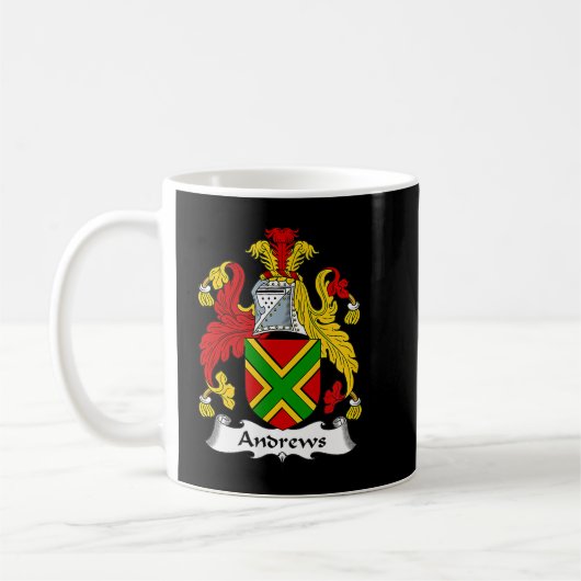 Andrews Coat of Arms Family Crest Koffiemok (Links)