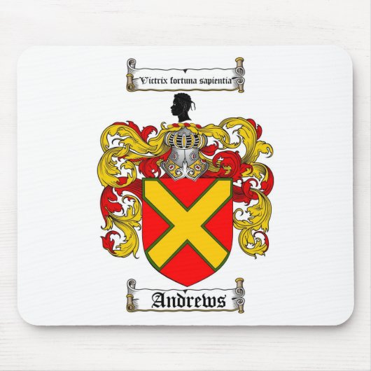 ANDREWS FAMILY CREST - ANDREWS COAT OF ARMS MUISMAT (Voorkant)