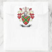 Andrews Family Crest Coat of Arms Vierkante Sticker (Tas)