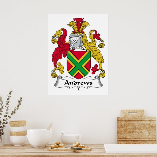 Andrews Family Crest Poster (Keuken)