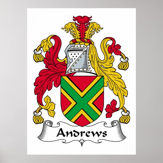 Andrews Family Crest Poster (Voorkant)