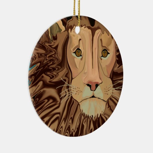 Andrew's Mane Story Keramisch Ornament (Rechts)