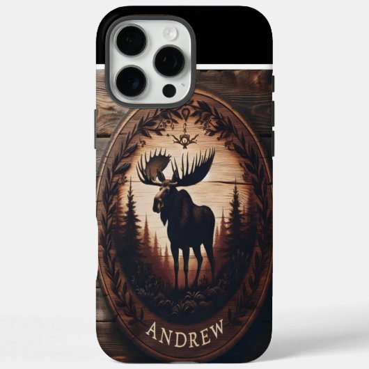Andrew's Woodland Moose Case-Mate iPhone Case (Achterkant)