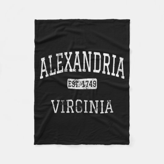 Andria Virginia Va Vintage  Fleece Deken (Voorkant)