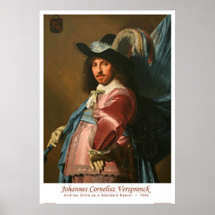 Andries Stilte als standaarddrager Poster