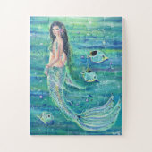 Andrina mermaid met de angelvispuzzel van Renee Legpuzzel (Verticaal)