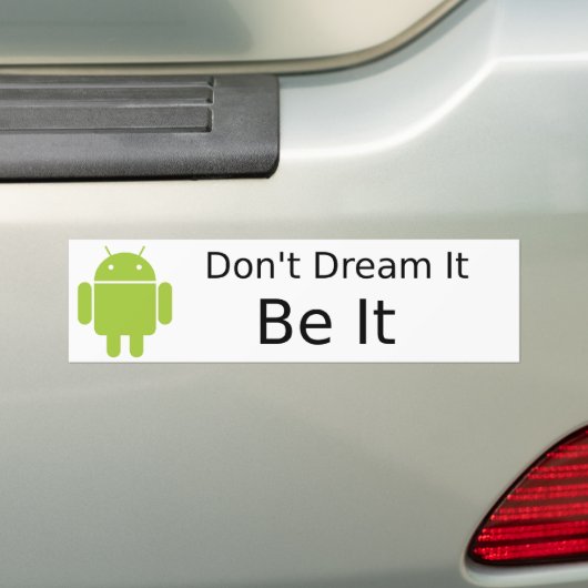 Androd be it bumpersticker (Op auto)