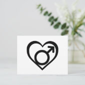 ANDROFILIE SYMBOOL -.png Briefkaart (Staand voorkant)