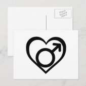 ANDROFILIE SYMBOOL -.png Briefkaart (Voorkant / Achterkant)