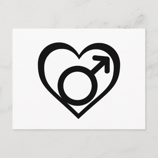 ANDROFILIE SYMBOOL -.png Briefkaart (Voorkant)