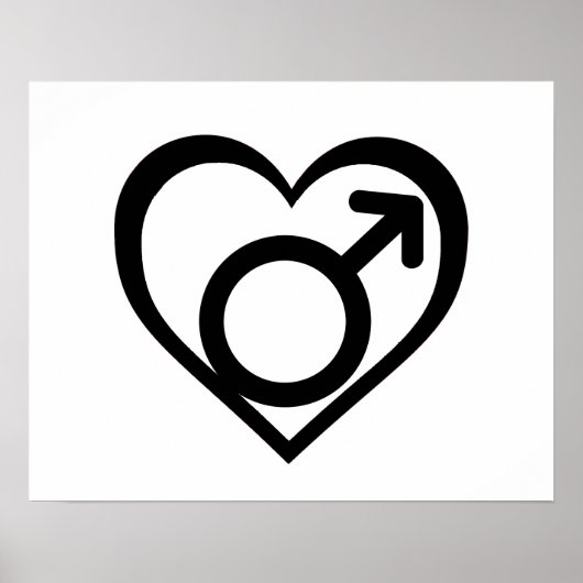 ANDROFILIE SYMBOOL -.png Poster (Voorkant)