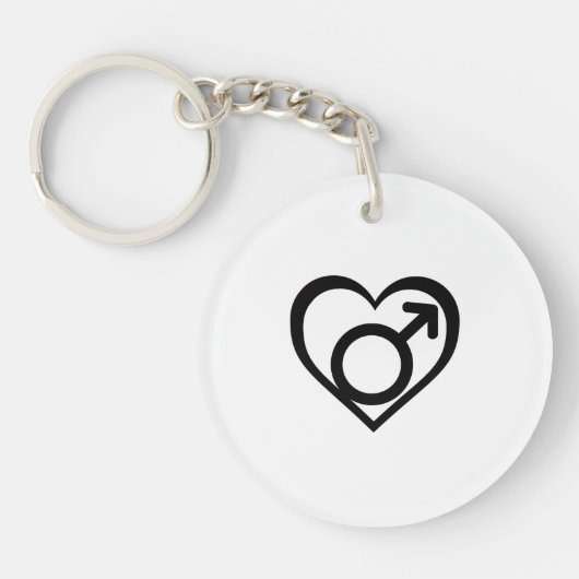 ANDROFILIE SYMBOOL -.png Sleutelhanger (Voorkant)