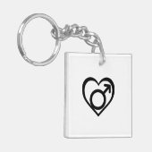 ANDROFILIE SYMBOOL -.png Sleutelhanger (Voorkant Links)