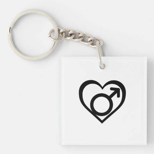 ANDROFILIE SYMBOOL -.png Sleutelhanger (Voorkant)