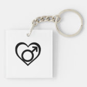 ANDROFILIE SYMBOOL -.png Sleutelhanger (Achterkant)