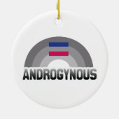 ANDROGINE REGENBOOG KERAMISCH ORNAMENT (Achterkant)