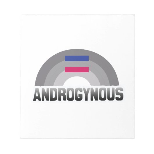 ANDROGINE REGENBOOG NOTITIEBLOK (Voorkant)