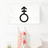 Androgyn geslachtssymbool spandoek (Insitu)
