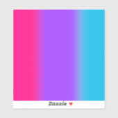 Androgyn Pride Gradiënt - Cadeau voor Androgyne Sticker (Vel)