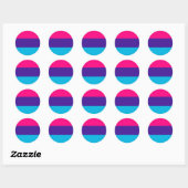 Androgyn Pride-vlag Ronde Sticker (Vel)