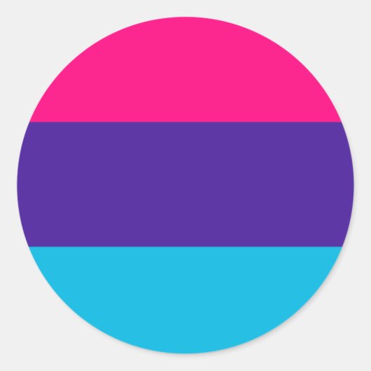 Androgyn Pride-vlag Ronde Sticker (Voorkant)