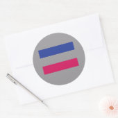 Androgyn Ronde Sticker (Envelop)