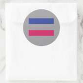 Androgyn Ronde Sticker (Tas)