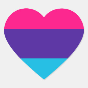 Androgyn trots hart sticker
