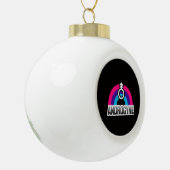 Androgyn trots keramische bal ornament (Links)