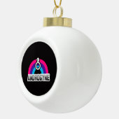 Androgyn trots keramische bal ornament (Rechts)