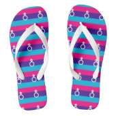 Androgyn trots teenslippers (Voetbed)
