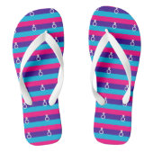 Androgyn trots teenslippers (Voetbed)
