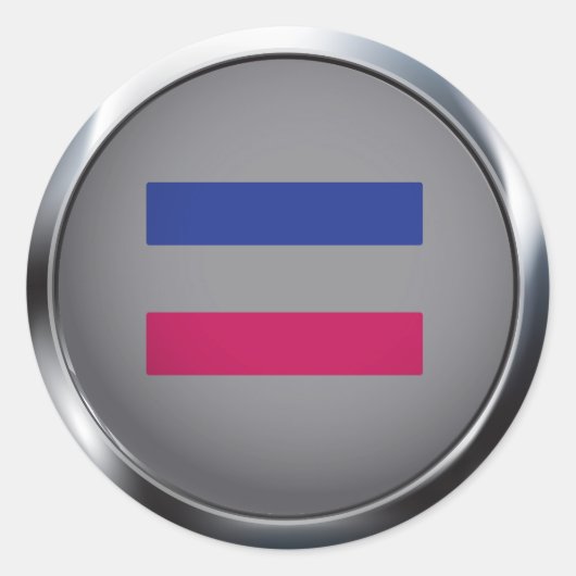 Androgynachtig Ronde Sticker (Voorkant)
