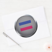 Androgynachtig Ronde Sticker (Envelop)