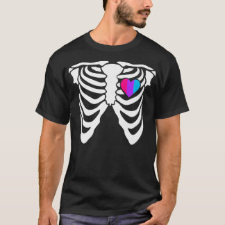 Androgyne Gay Skeleton Nonbinary Geslacht T-shirt