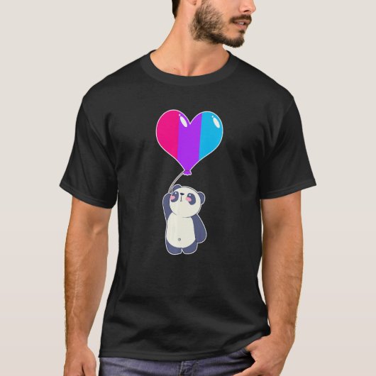 Androgyne Panda Nonbinary Geslacht T-shirt (Voorkant)