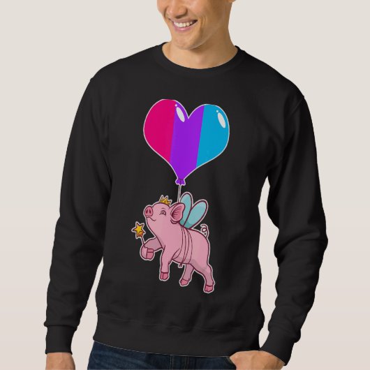 Androgyne Pig Fairy Nonbinary Geslacht Trui (Voorkant)