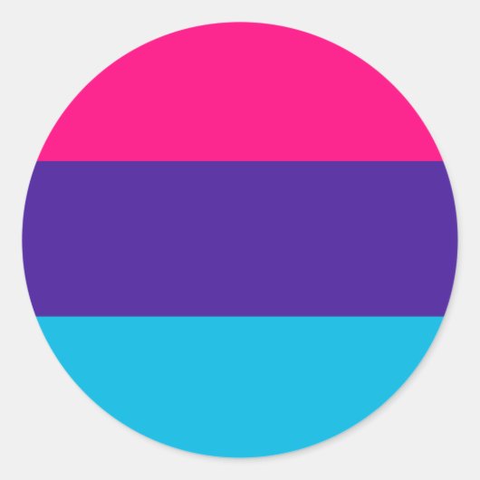 Androgyne Pride Flag Ronde Sticker (Voorkant)